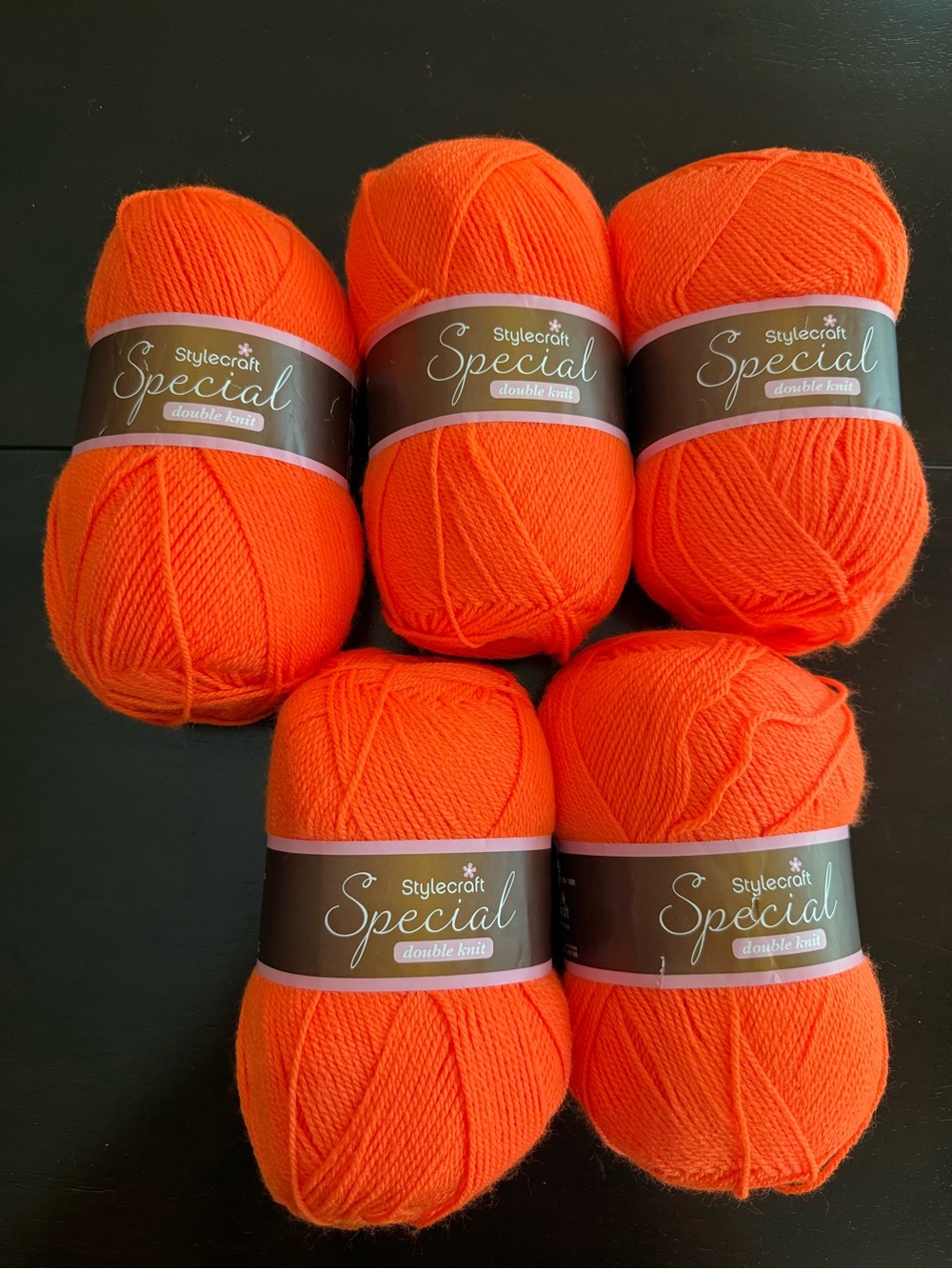 Stylecraft Special Double Knit Yarn - Bright Orange Jaffa - 5 Skeins